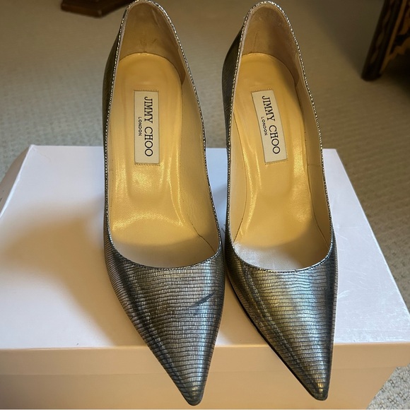 Jimmy Choo Abel Antique Silver Pump - Picture 4 of 10